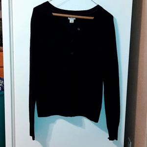 Black Cardigan. Size Medium.